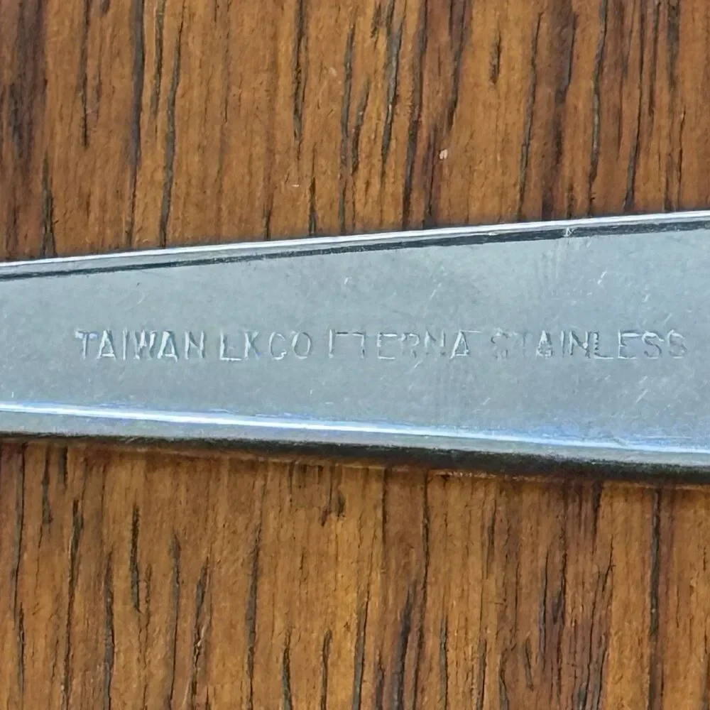 Ekco Eterna EKS24 Stainless Taiwan Atomic Starburst Soup Spoon Preowned MCM